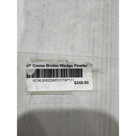 Kenneth Cole NY Snakeskin Creme Brulee Studded Embossed Wedge Sandals Women's 10 - Picture 16 of 16